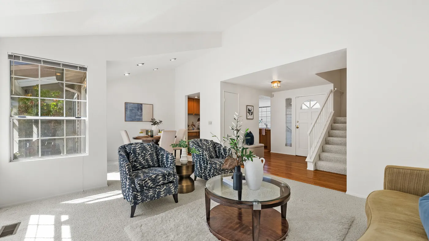 3D Matterport tour preview showing the living room and entry of an Eastside listing